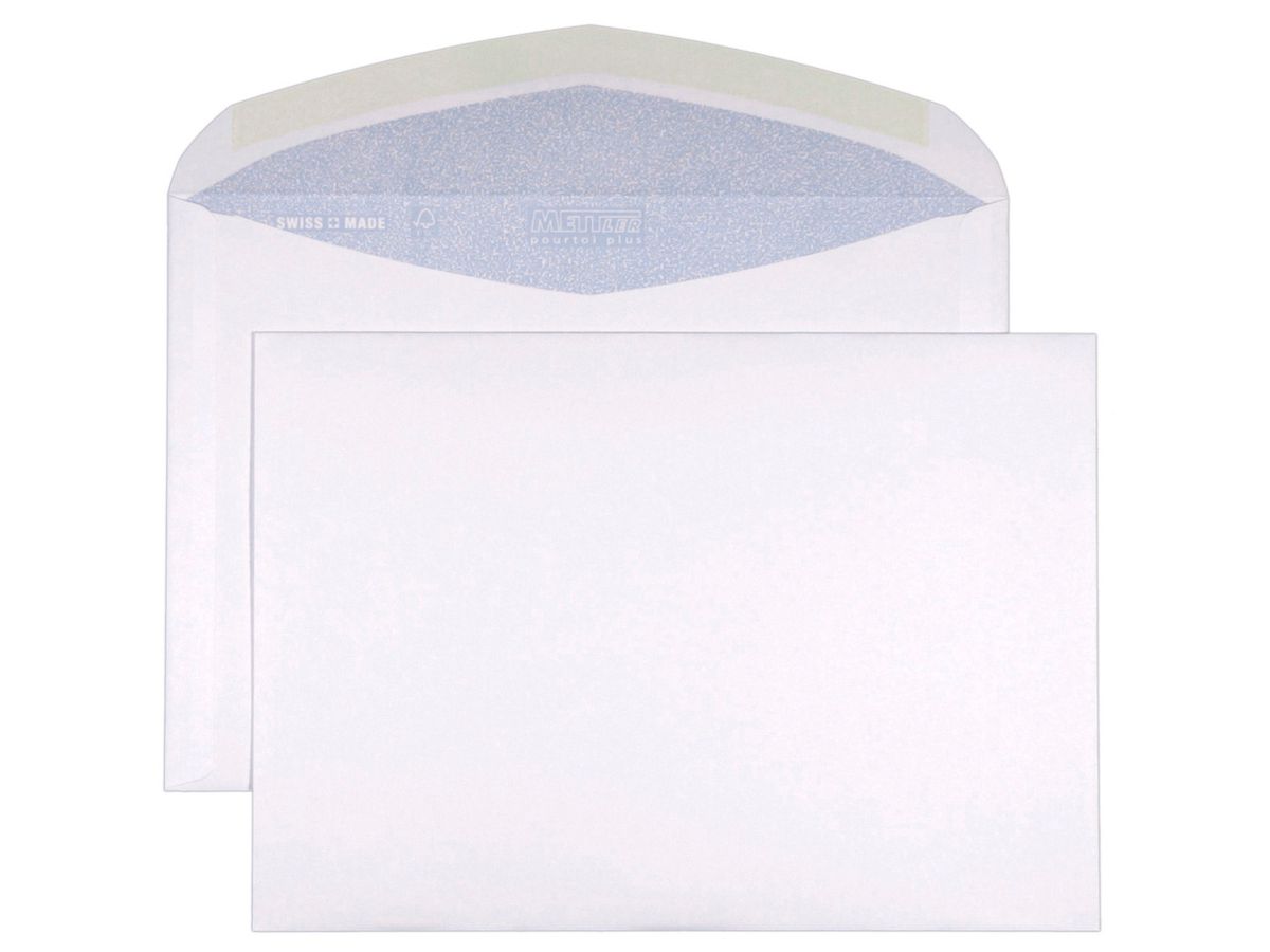 Mettler Couvert C5 ohne Fenster ultraweiss 100 g/m² (500 Stück)