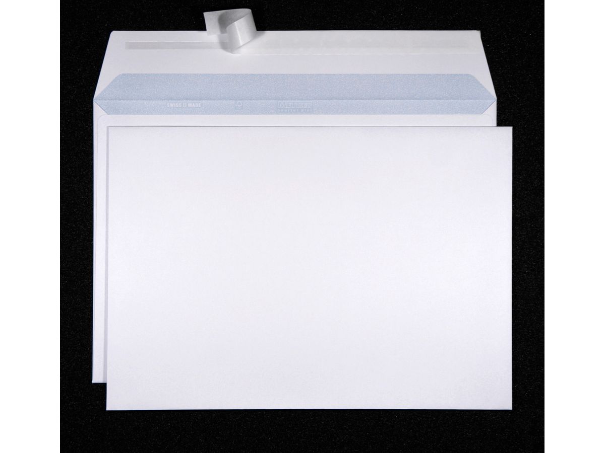 Mettler Couvert B4 ohne Fenster ultraweiss 120 g/m² (250 Stück)