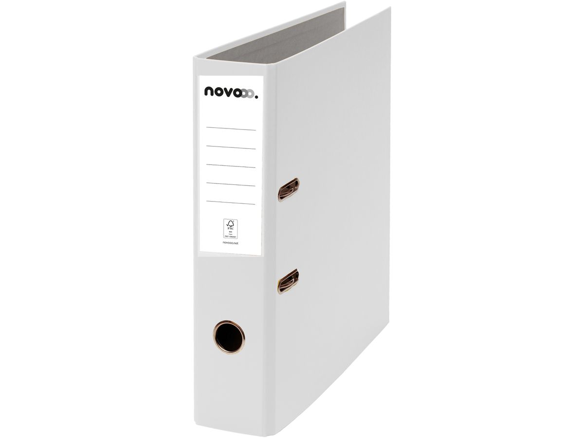 Ordner Novooo Pro 7cm A4, Weiss