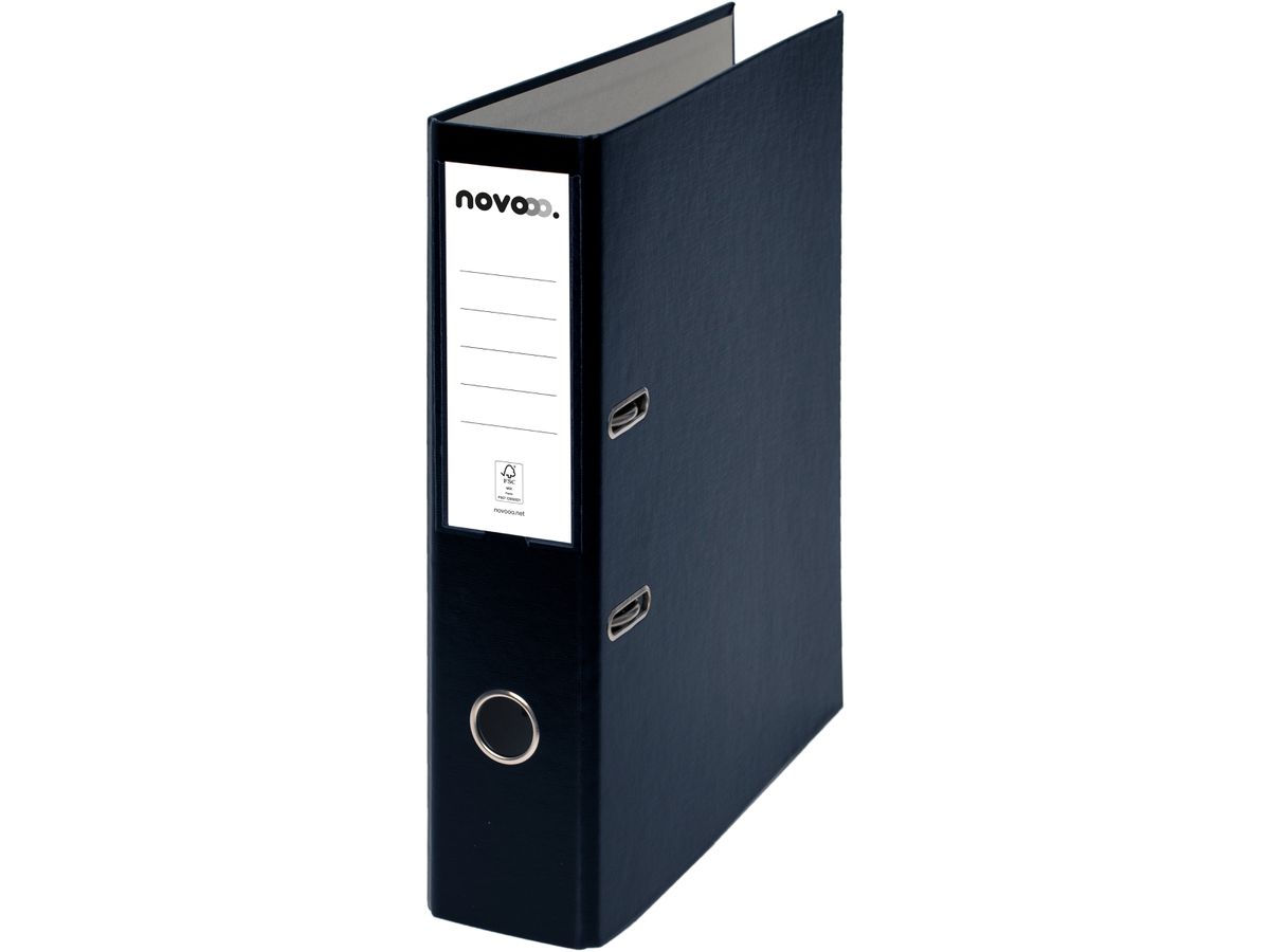 Ordner Novooo Pro 7cm A4, Schwarz