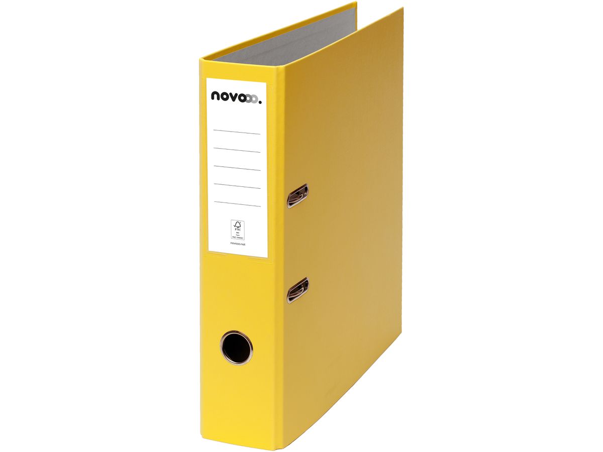 Ordner Novooo Pro 7cm A4, Gelb