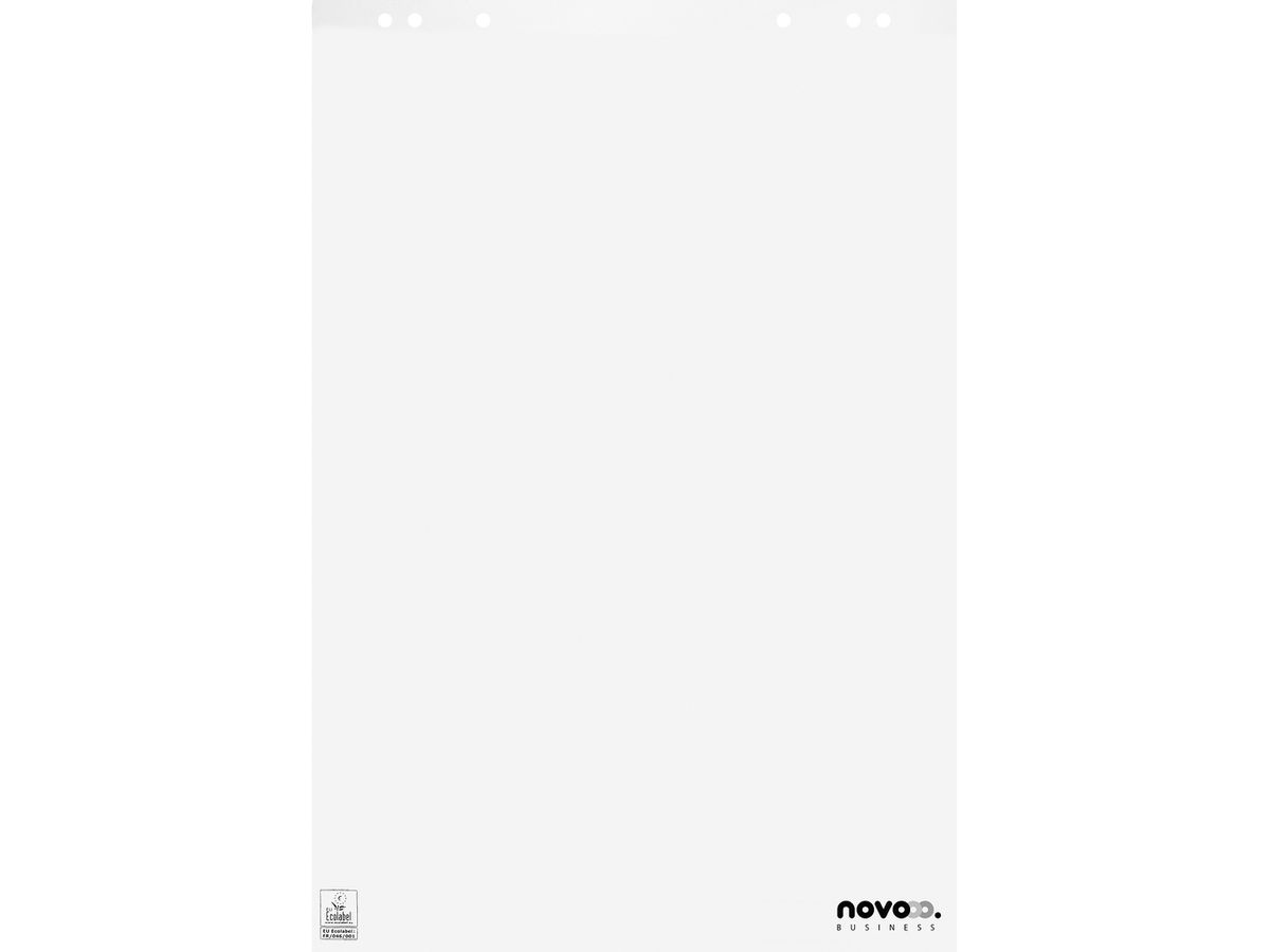 NOVOOO Flipchart-Block 80g 65x98cm blanko 20 Blatt