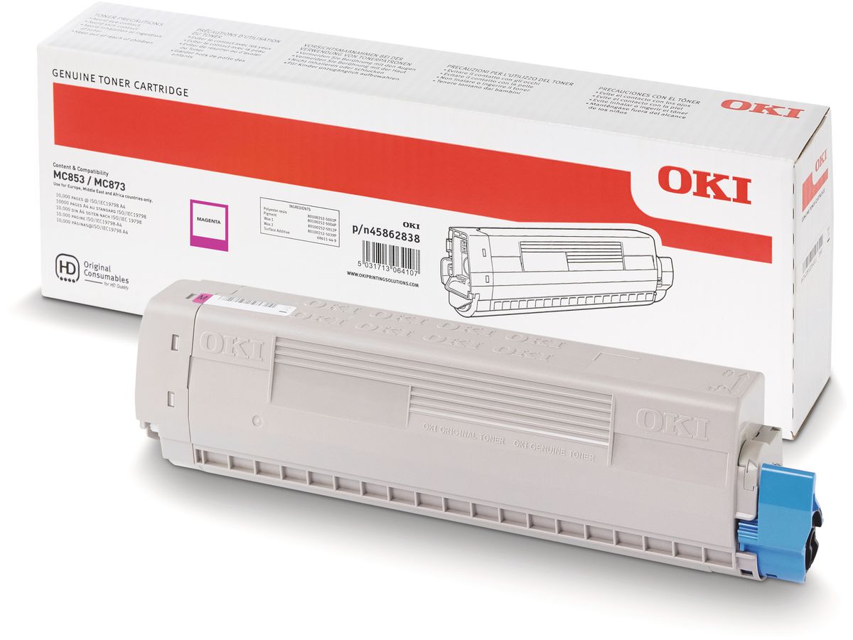 OKI MC853 / MC873 Original Toner, Magenta