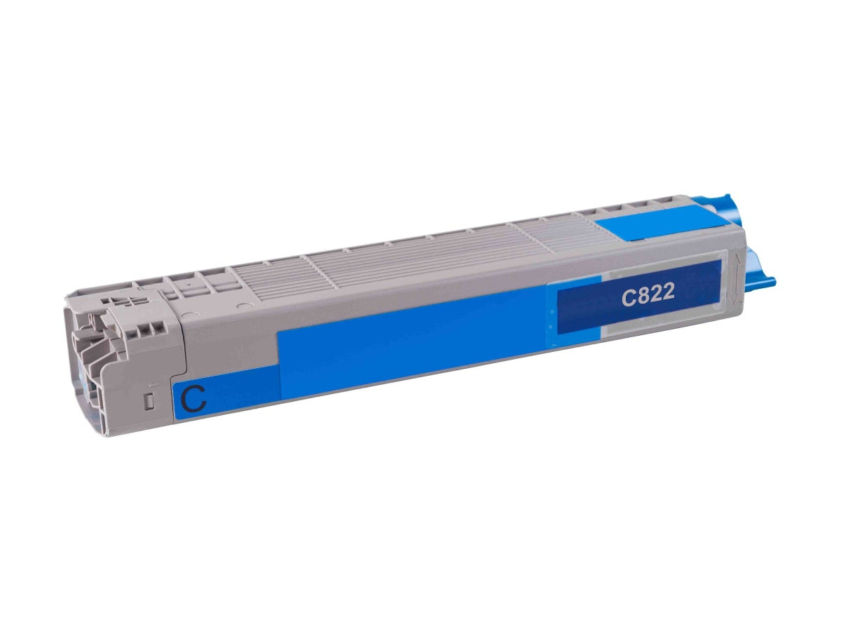 OKI C822 Toner kompatibel – 7'300 Seiten, Cyan