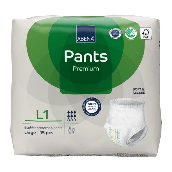 Pants Abena L1, grün – 90 Stück (6 x 15)