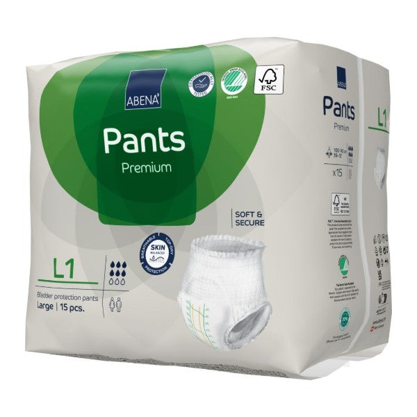 Pants Abena L1, grün – 90 Stück (6 x 15)