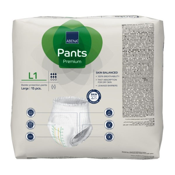 Pants Abena L1, grün – 90 Stück (6 x 15)