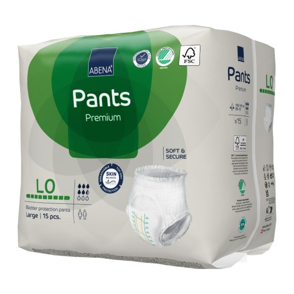 Pants Abena L0, grün – 90 Stück (6 x 15)