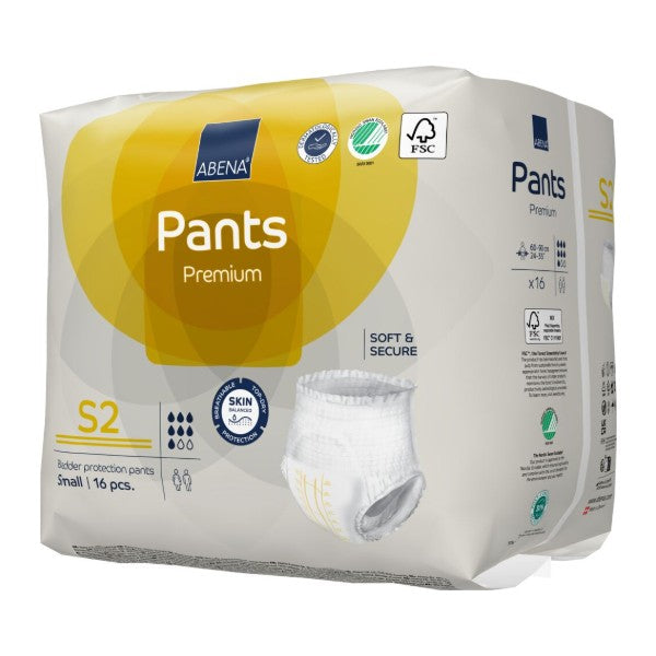 Pants Abena S2, gelb – 96 Stück (6 x 16)