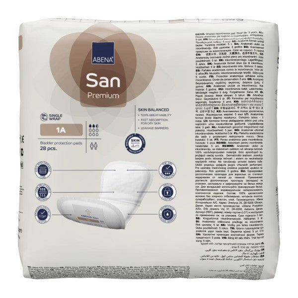 Abena San 1A, braun – 336 Stück (12 x 28)