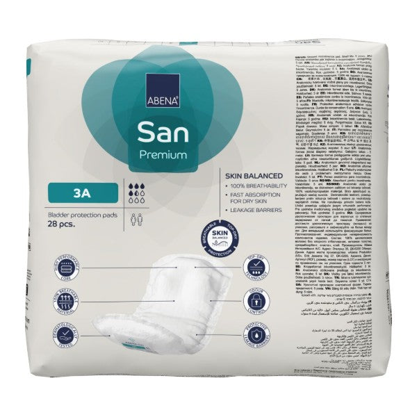 Abena San 3A, türkis – 196 Stück (7 x 28)