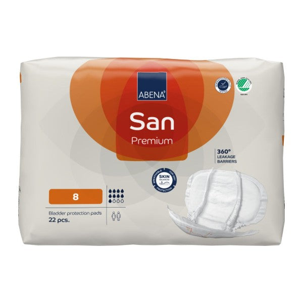 Abena San 8, orange – 88 Stück (4 x 22)