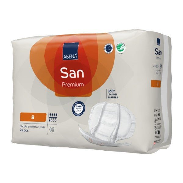 Abena San 8, orange – 88 Stück (4 x 22)