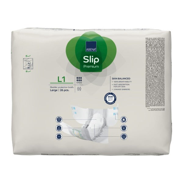 Slip Abena L1, grün – 104 Stück (4 x 26)