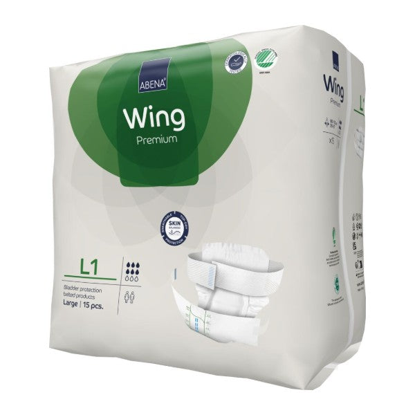 Abena Wing L1, grün – 60 Stück (4 x 15)