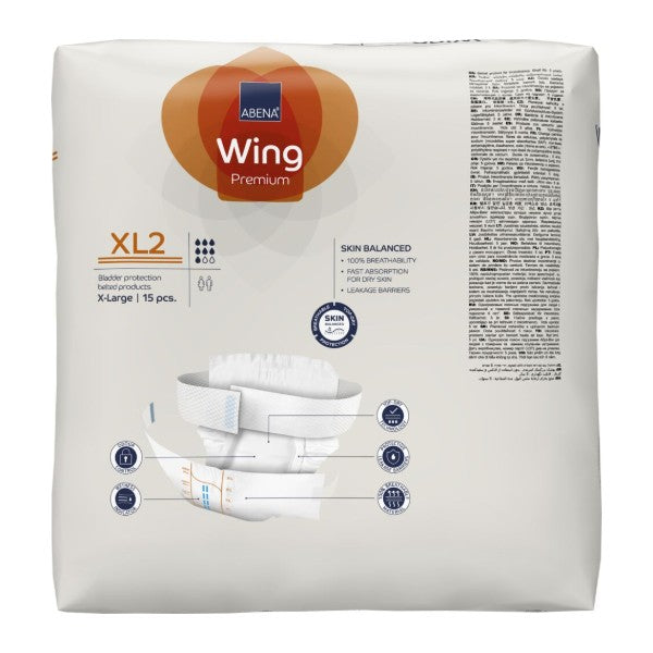 Abena Wing XL2, orange – 60 Stück (4 x 15)