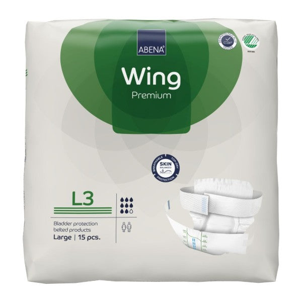 Abena Wing L3, grün – 60 Stück (4 x 15)