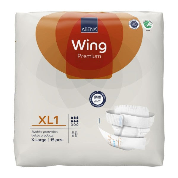 Abena Wing XL1, orange – 60 Stück (4 x 15)