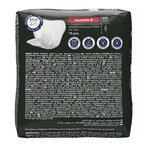 Abena Man Formular 0 – 224 Stück (16 x 14)