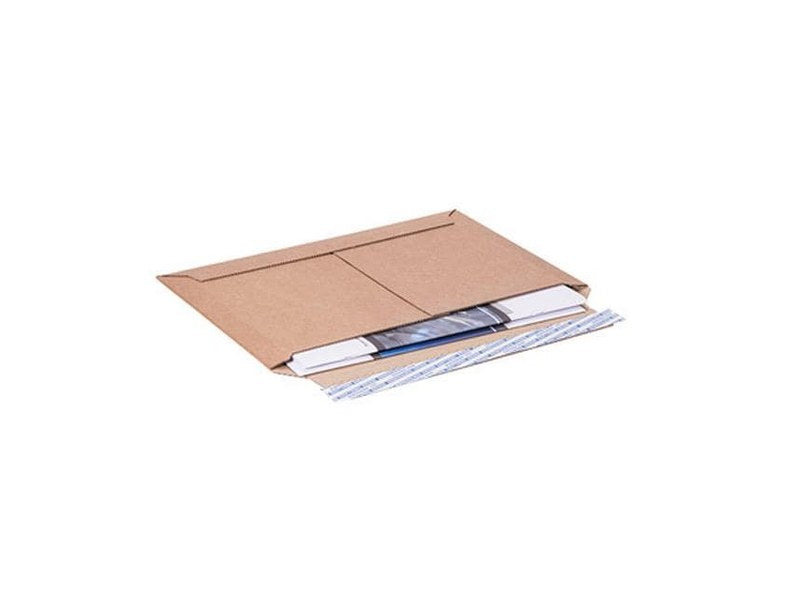 Versandtasche aus Karton BRIEGER B4 quer, 350 × 250 mm, braun
