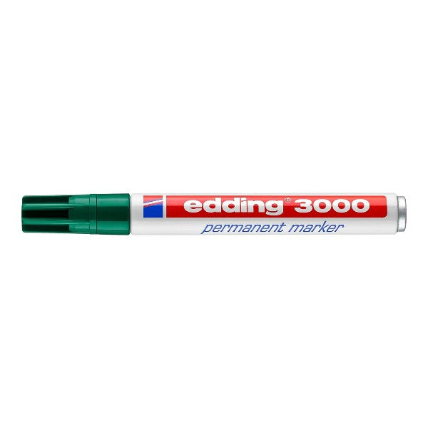 EDDING 3000 Permanent Marker, wasserfest, Grün