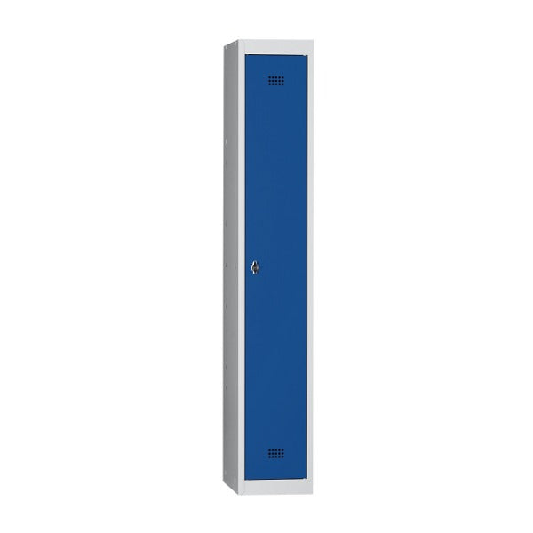Spind / Putzschrank Hamburg, lichtgrau, 300 mm breit – 1 Stück