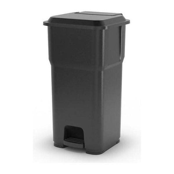 Treteimer Rotho Hera, schwarz, 60 l – 1 Stück
