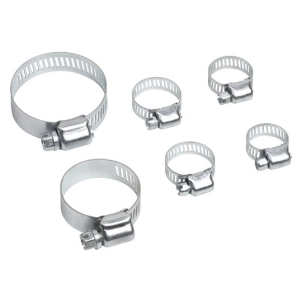 Schlauchklemmen-Set, 6–45 mm – 6 Stück
