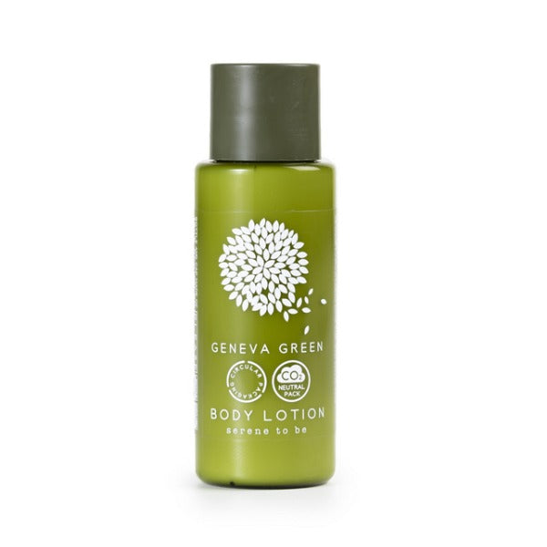 Körperlotion Geneva Green, Flacon 30 ml – 300 Stück