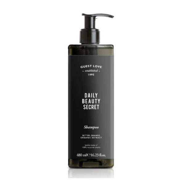 Shampoo GUEST LOVE, Pumpflasche 480 ml – 18 Stück