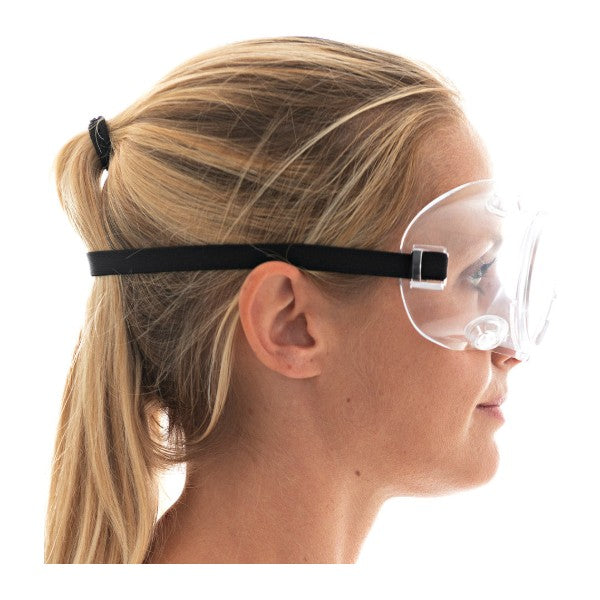 Voll-Schutzbrille Hygostar, belüftet, für Brillenträger, klare Gläser – 1 Stück