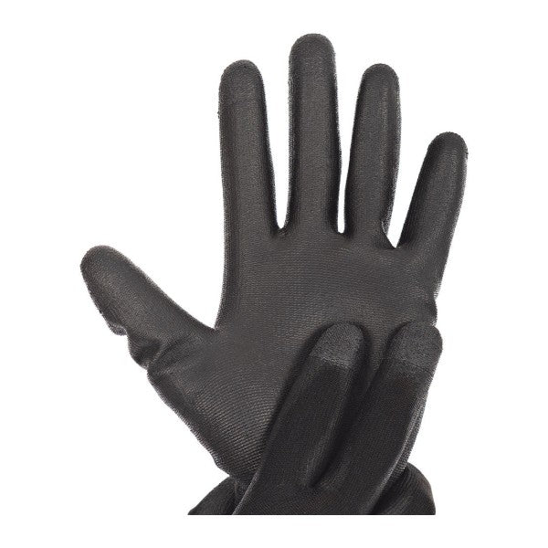 Feinstrickhandschuh Hygostar Black Ace Touch, Nylon, Carbon-Fingerkuppen, touchscreenfähig, Grösse 10/XL – 12 Paar