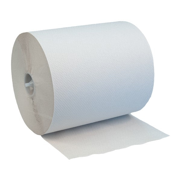 Handtuchrolle Katrin Basic M System, Recycling, 1-lagig, weiss, 21 cm × 180 m – 6 Rollen