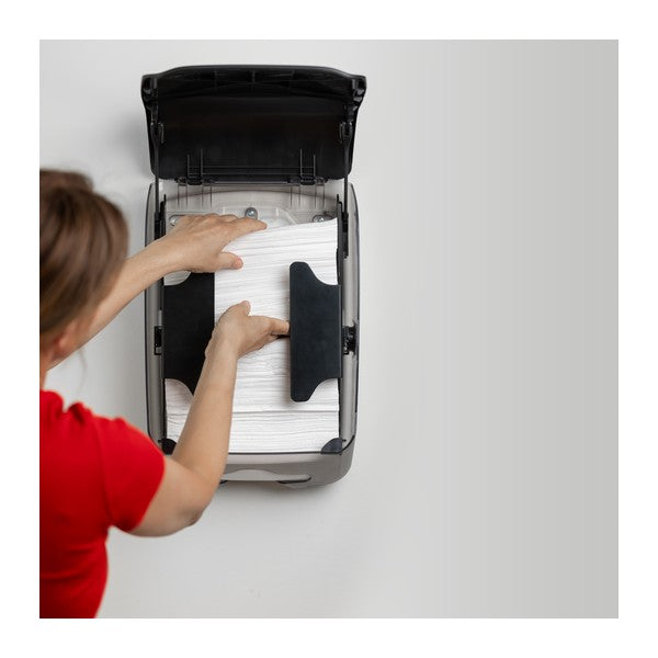 Handtuchspender Katrin Inclusive M, Kunststoff, schwarz, 450 × 301 × 146 mm