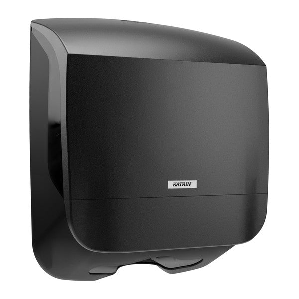 Handtuchspender Katrin Inclusive S, Kunststoff, schwarz, 329 × 300 × 135 mm
