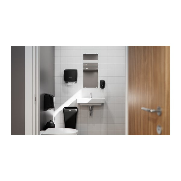 Handtuchspender Katrin Inclusive S, Kunststoff, schwarz, 329 × 300 × 135 mm