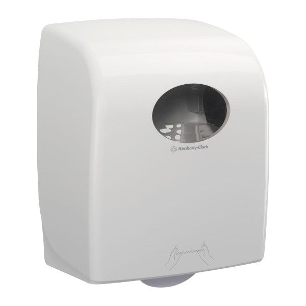 Rollenhandtuchspender Kimberly-Clark Aquarius, weiss, 374 × 297 × 248 mm – 1 Stück