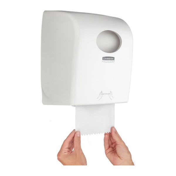 Rollenhandtuchspender Kimberly-Clark Aquarius, weiss, 374 × 297 × 248 mm – 1 Stück