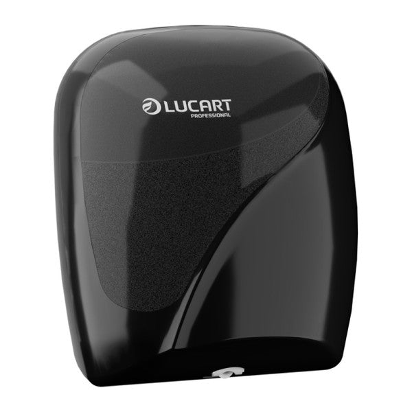 Einzelblatt-Toilettenpapierspender Lucart Identity L1 Mini, Kunststoff, schwarz – 1 Stück
