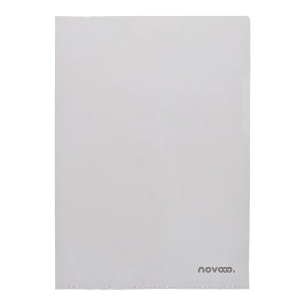 NOVOOO Sichtmappen A4, transparent, genarbt, 100 Stück
