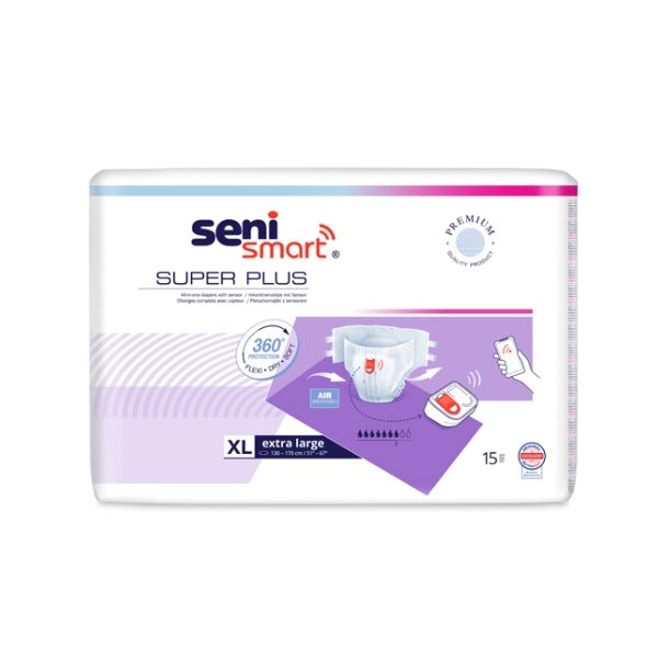 Seni Smart Super Plus X-Large, Inkontinenzslips 130–170 cm, 45 Stück – 1 Karton (3 × 15)