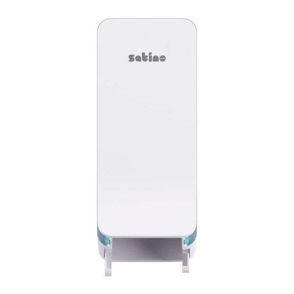Toilettenpapierspender Satino System Doppelrollen – JT3 System, Kunststoff, weiss – 1 Stück