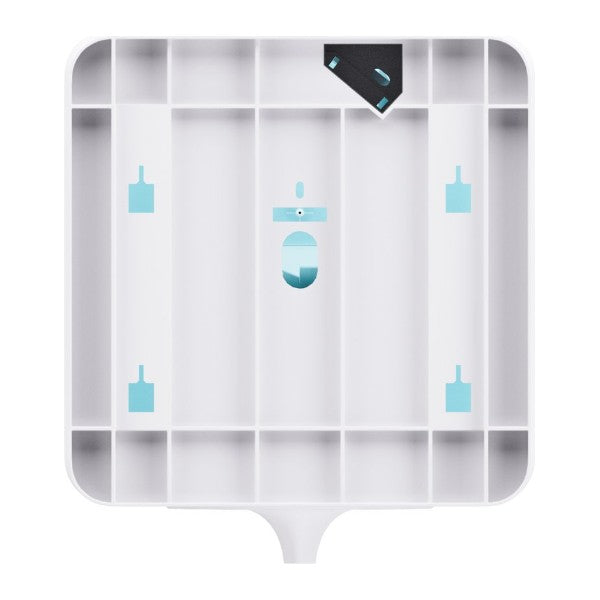 Spender Satino für Papierwischtücher Midi – CF1 System, Kunststoff, weiss – 1 Stück