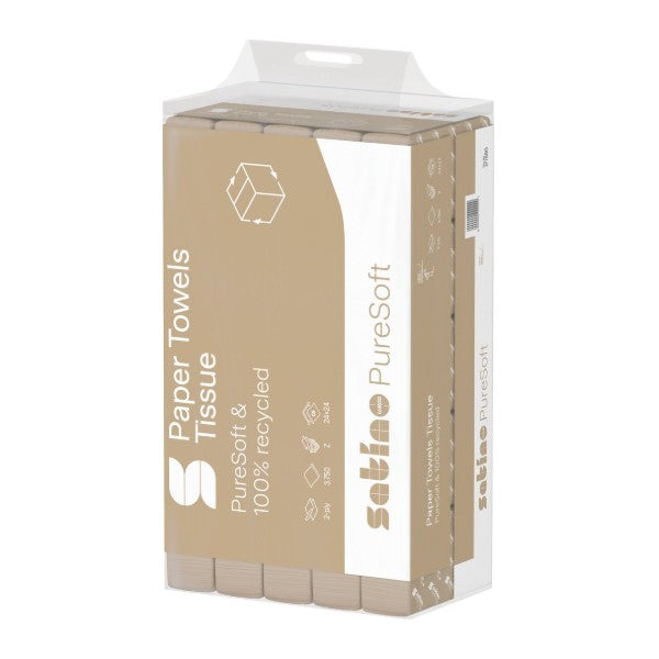 Handtuch Satino PureSoft – PT2 System, Z-Falz, Recycling, 2-lagig – 3750 Stück