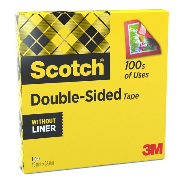 Scotch Doppelseitiges Klebeband 19 mm x 33 m