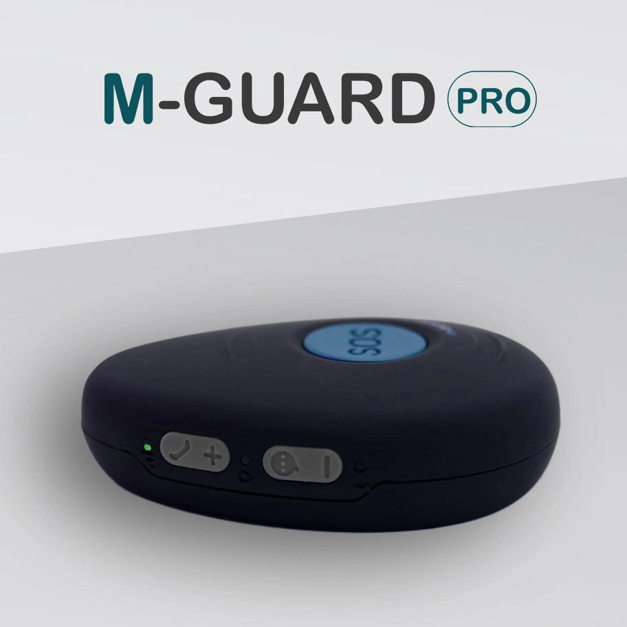 M-Guard Pro schwarz Seitenansicht mit Ladekontakten
