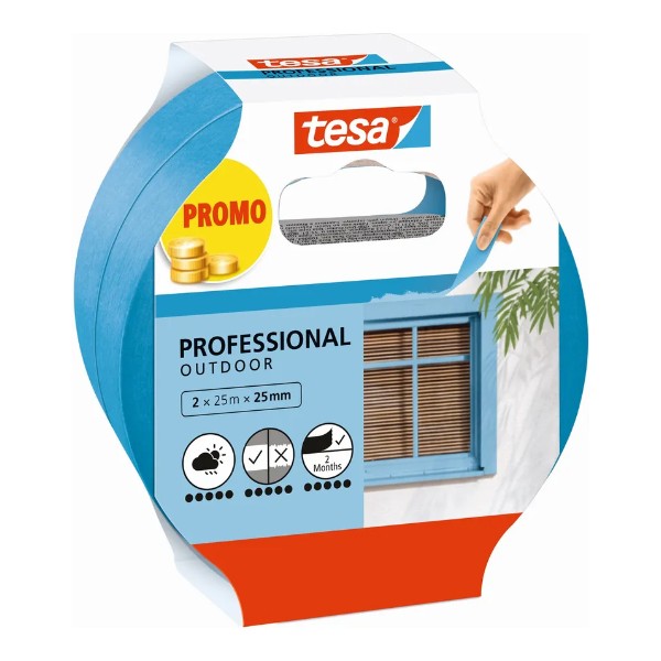 TESA Malerband Professional Outdoor 25mx25mm
