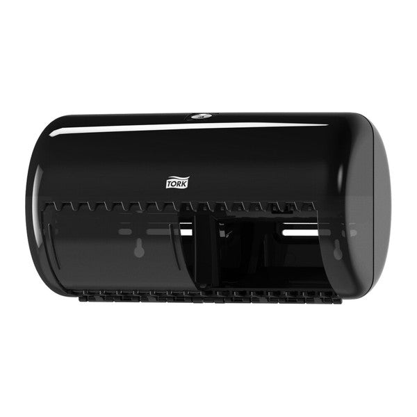 Toilettenpapierspender Tork Elevation Kleinrollen T4, Kunststoff, schwarz – 1 Stück