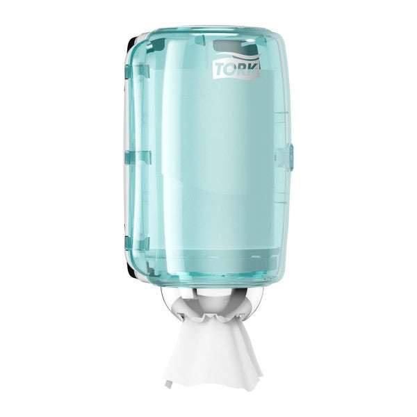 Innenabrollungsspender Tork Performance Mini M1, Kunststoff, türkis/weiss – 1 Stück