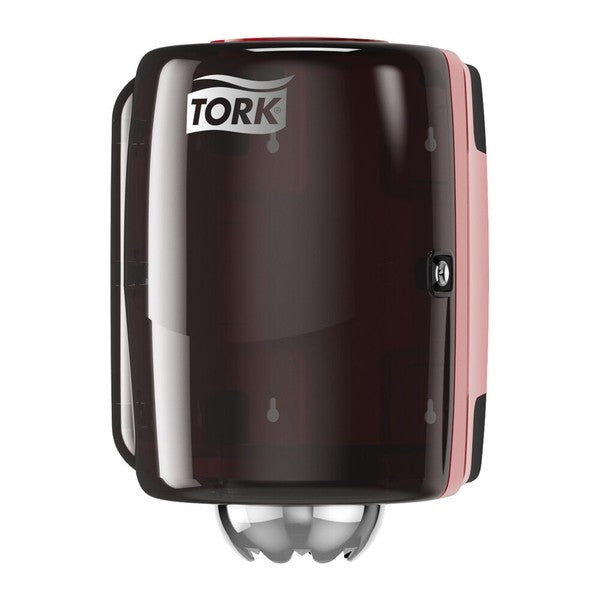 Spender Tork Performance für Papierwischtücher Midi M2, Kunststoff, schwarz/rot – 1 Stück